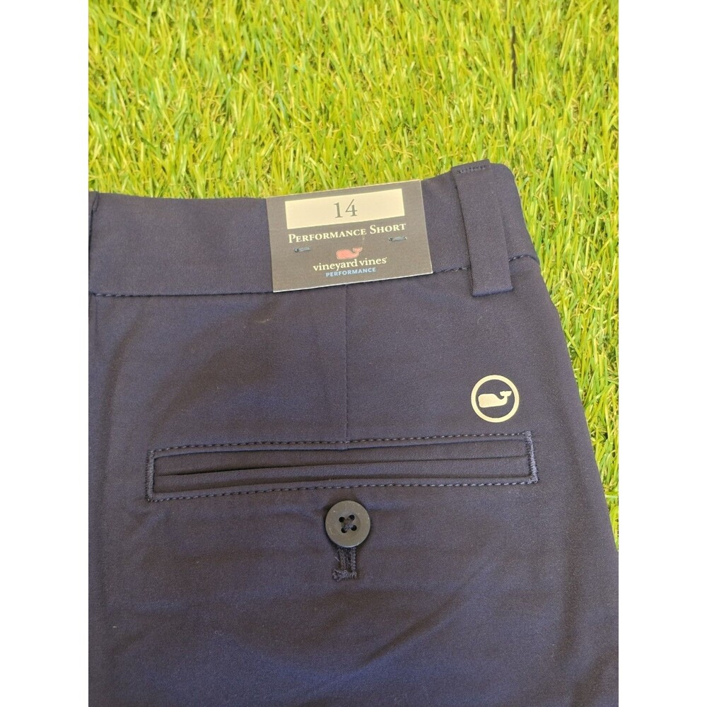 Vineyard Vines Boys Performance On The Go Shorts  Size 14 Nautical Navy NWT - Picture 11 of 12